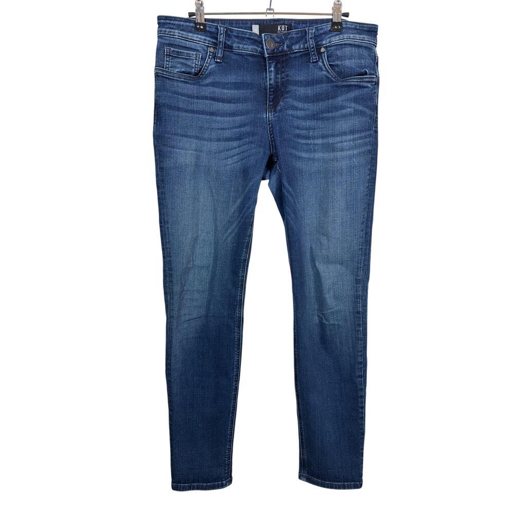 Kut from the Kloth Catherine Slouchy Boyfriend Jeans Womens 6 Dark Blue KFTK
